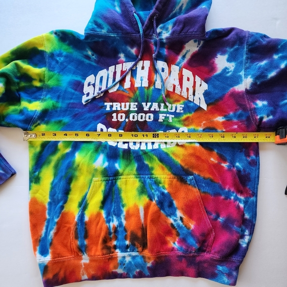 South Park, Colorado Tie Dye 3 layer hoodie size Medium - Picture 14 of 15